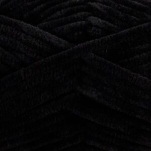 112 black bella chenille universal yarn